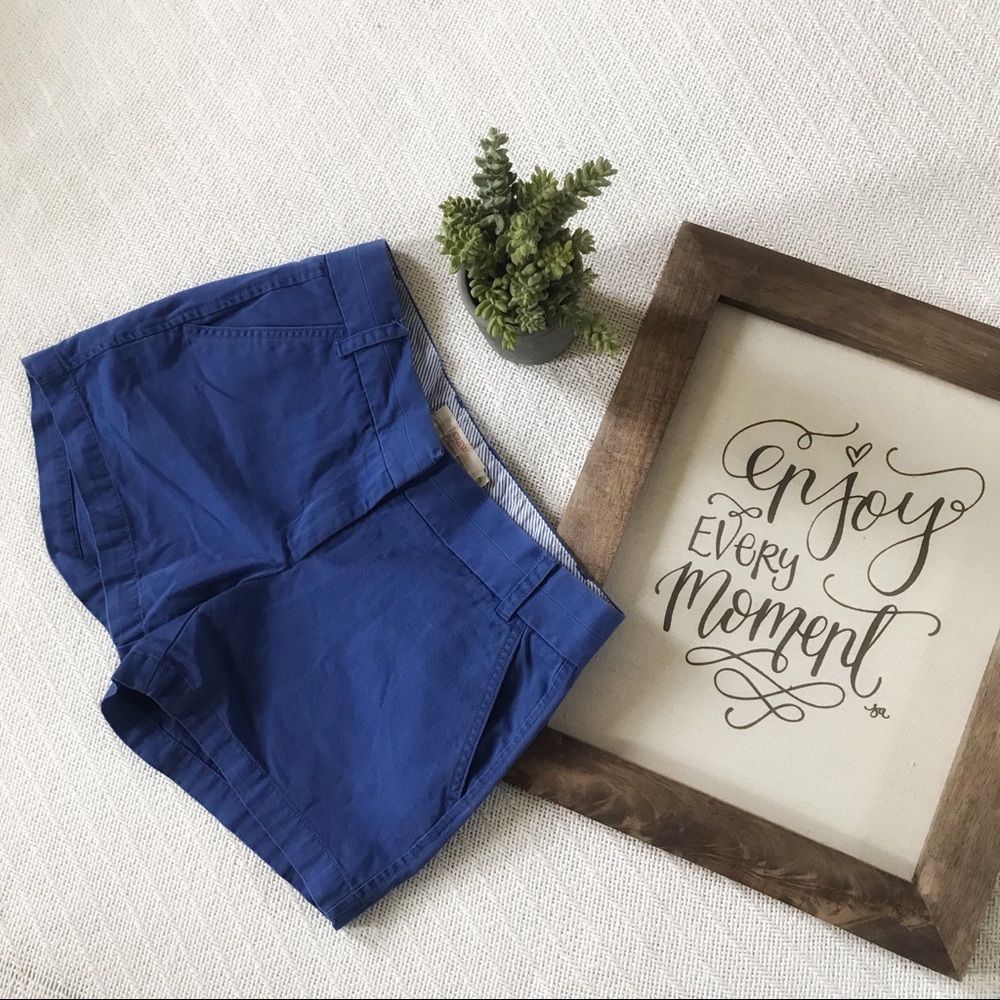 Faded Blue J. Crew Chino Shorts